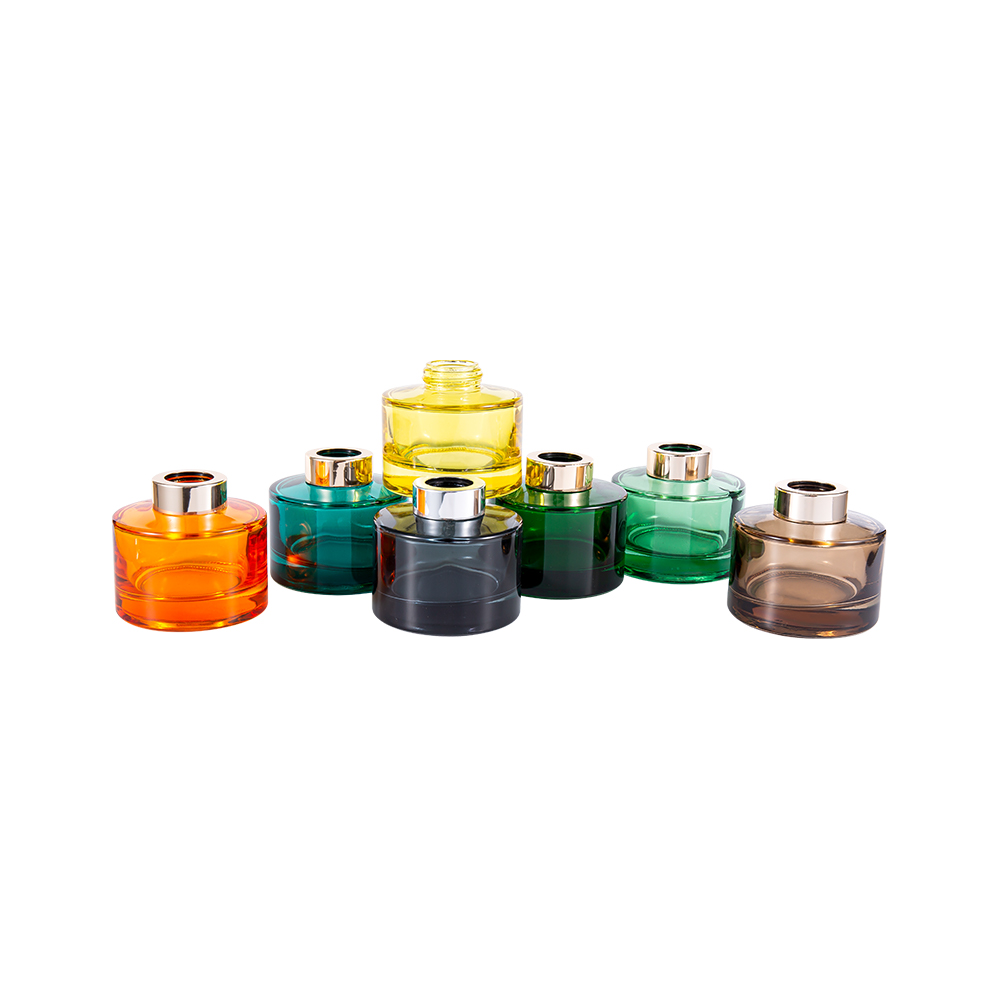 Бутылка диффузора объемом 100 мл с цветным покрытием и большой УФ-алюминиевой крышкой диаметром 28 мм