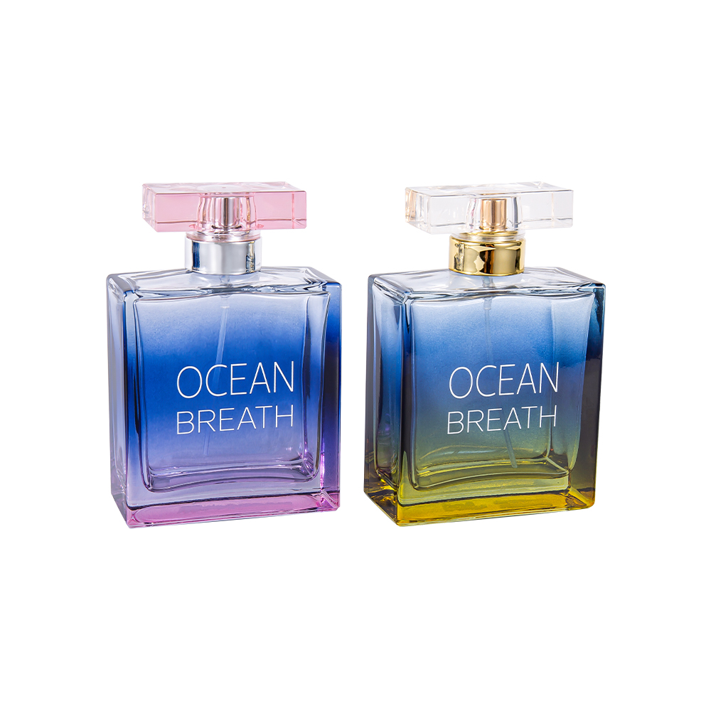 GC4375-WJ208 Флакон для духов из двухцветного стекла емкостью 100 мл с крышкой Surlyn с УФ-покрытием