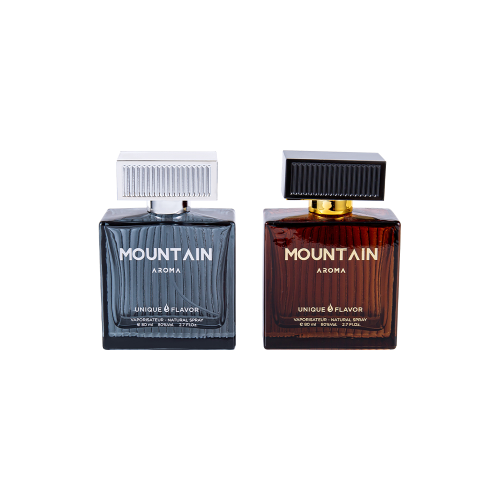 GC4311-WJ2092 80ML Стеклянный флакон духов с вертикальными полосами и крышкой в ​​полоску из АБС-пластика