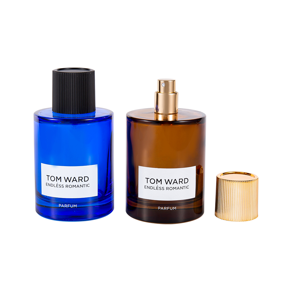 GC5178-WJ2623 100 мл оптовый стеклянный флакон духов с полосатой крышкой для духов