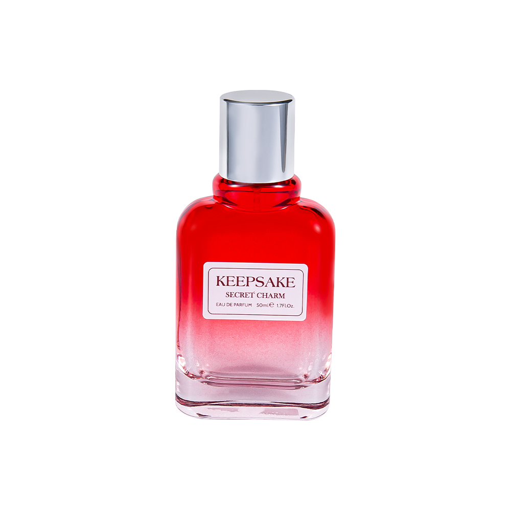 KY861-WJ412 Совершенно новый пустой стеклянный флакон духов емкостью 50 мл с блестящей серебряной крышкой